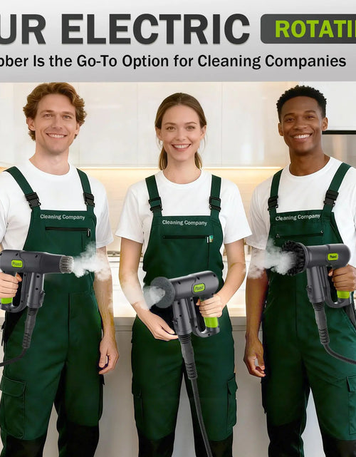 Load image into Gallery viewer, Pressurized Handheld Steam Cleaner &amp; Rechargeable Spin Scrubber
